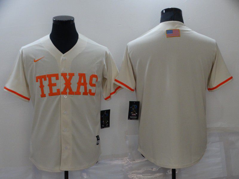 Men Texas Rangers Blank Cream Game Nike 2022 MLB Jersey->texas rangers->MLB Jersey